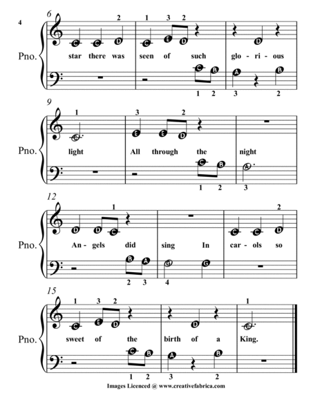 Away in a Manger and the Carols of Christmas for Beginner Piano