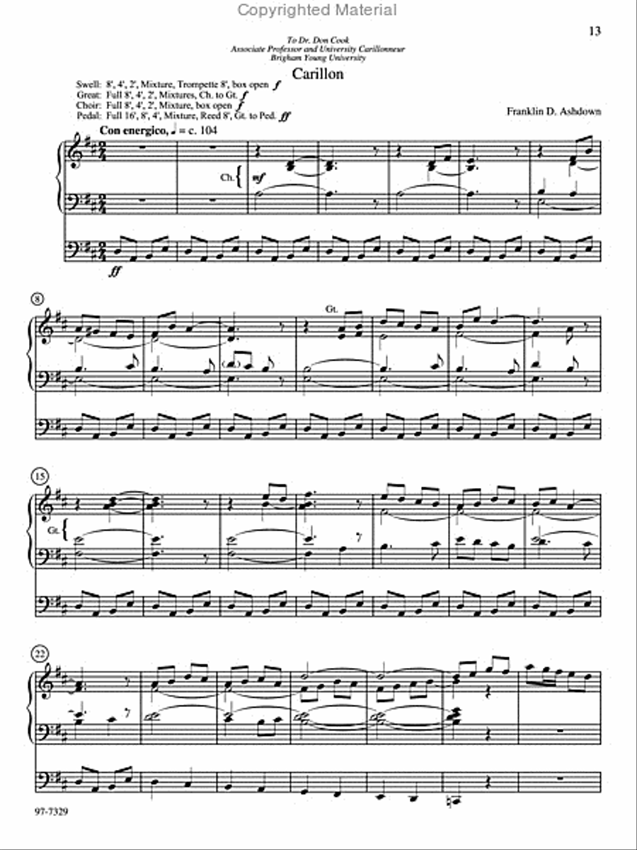 Eight Festive Postludes Organ scores gallery preview page 4