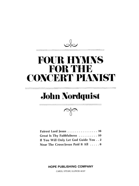 Four Hymns for the Concert Pianist-Digital Download