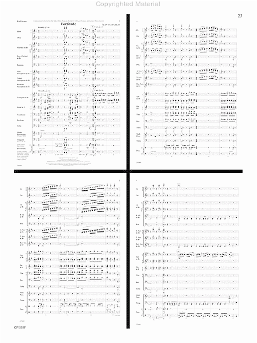 Fantasy on Early American Tunes Fantasy on Early American Tunes Concert Band scores gallery preview page 24