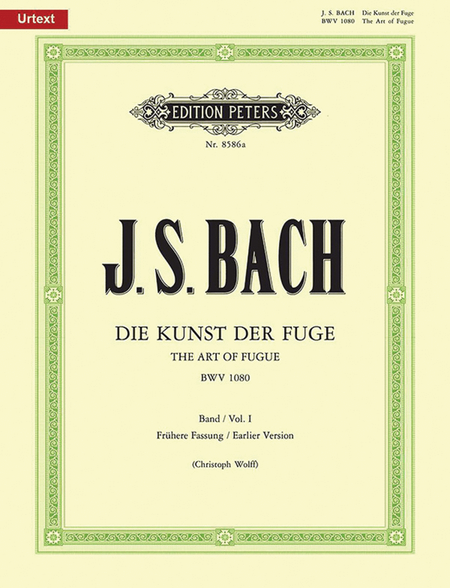 The Art of Fugue BWV 1080 -- Earlier Version