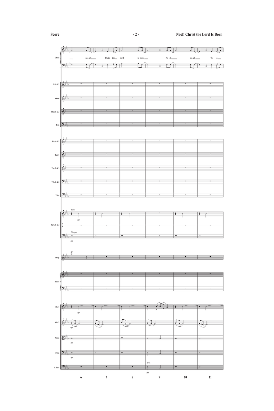 Noel! Christ the Lord Is Born - Orchestral Score and Parts (Digital Download) Full Orchestra scores gallery preview page 4