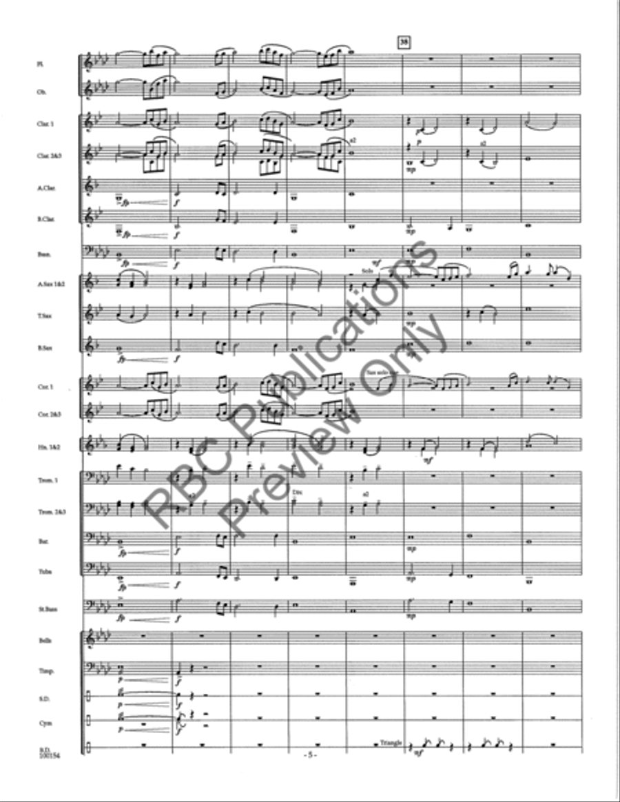 Adagio For Winds Adagio For Winds Concert Band scores gallery preview page 8