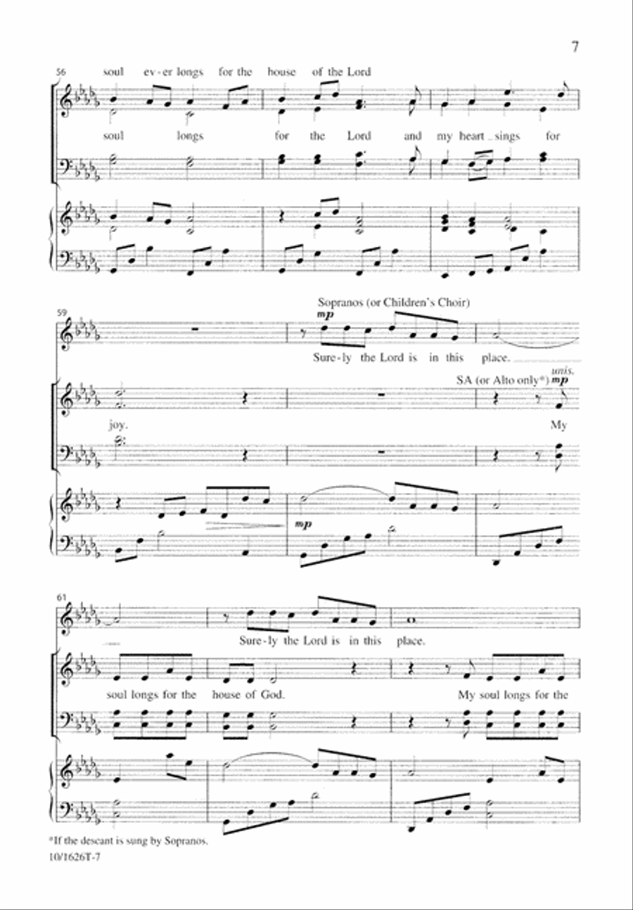 How Lovely Is Thy Dwelling Place 4-Part scores gallery preview page 7