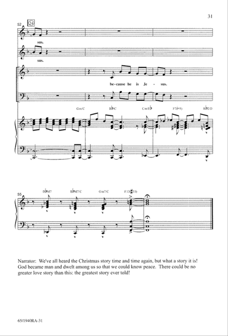 We Will Know Peace 3-Part scores gallery preview page 33