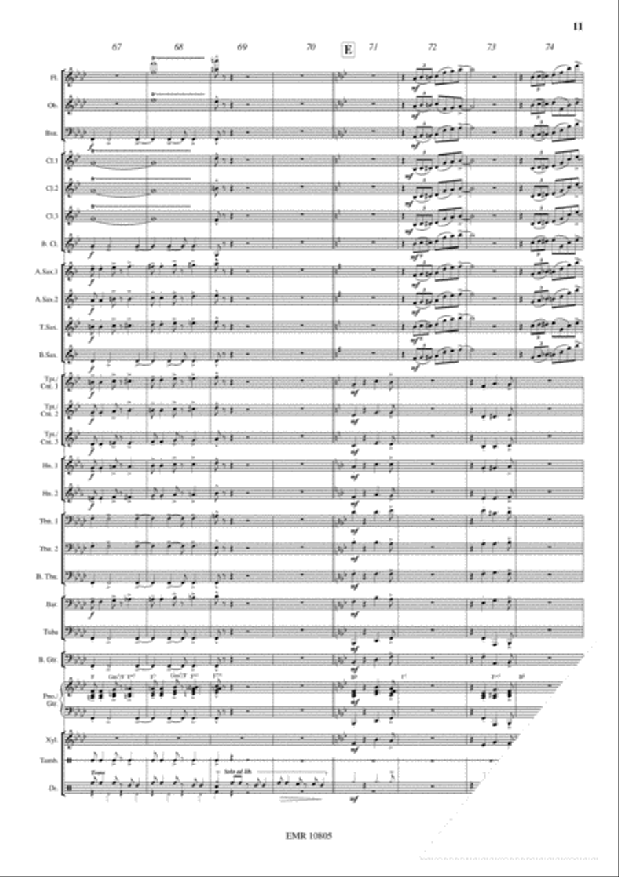 Santa Lucia Concert Band scores gallery preview page 12