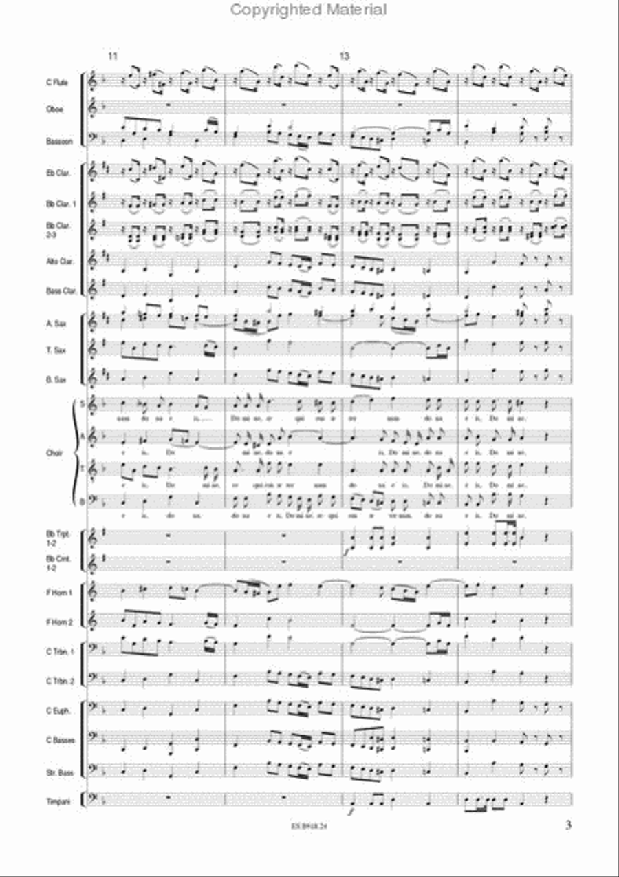 Requiem in D Minor K 626 Concert Band scores gallery preview page 5