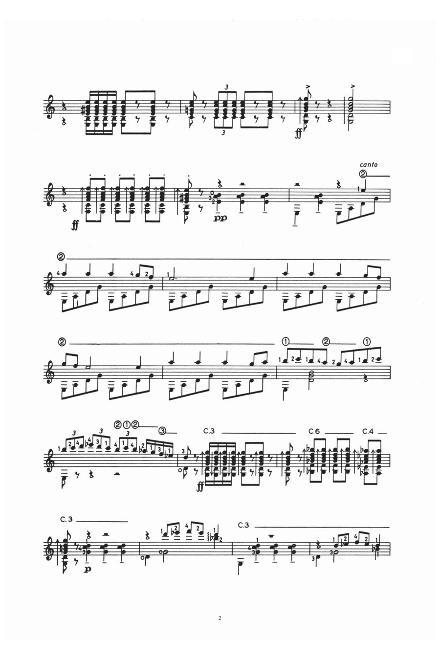 Danza Del Molinero ('The Miller's Dance') (From El Sombrero De Tres Picos ('The Three-Cornered Hat') Acoustic Guitar scores gallery preview page 2