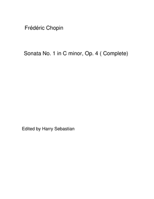 Book cover for Chopin- Sonata No. 1 in C minor, Op. 4( Complete)