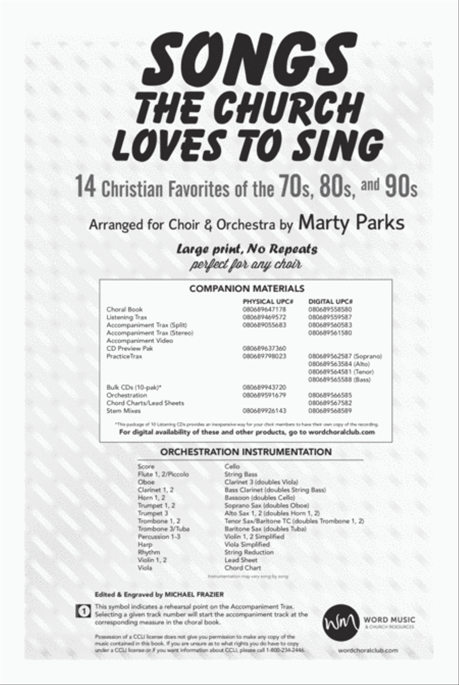 Songs the Church Loves to Sing - Choral Book 4-Part scores gallery preview page 2