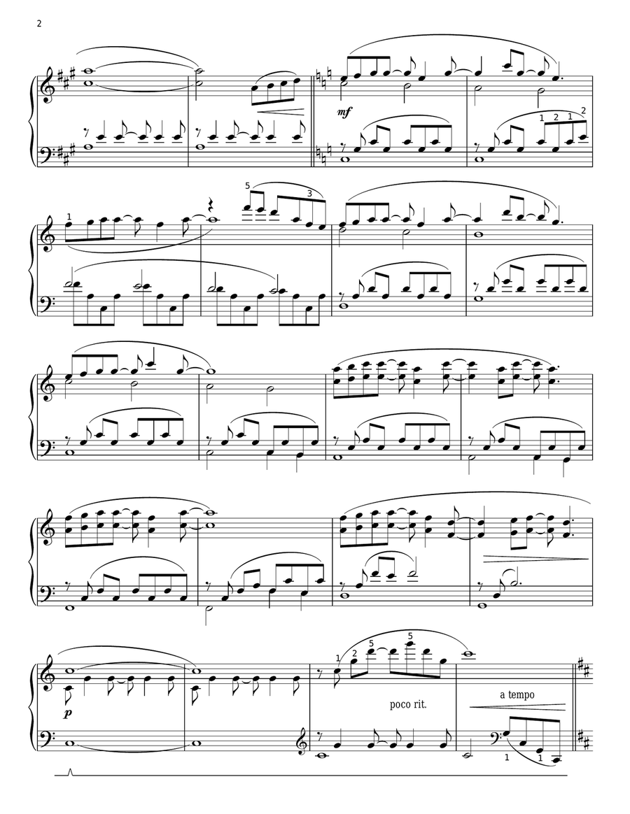 Forrest Gump - Main Title (Feather Theme) (arr. Phillip Keveren) Piano Solo scores gallery preview page 2