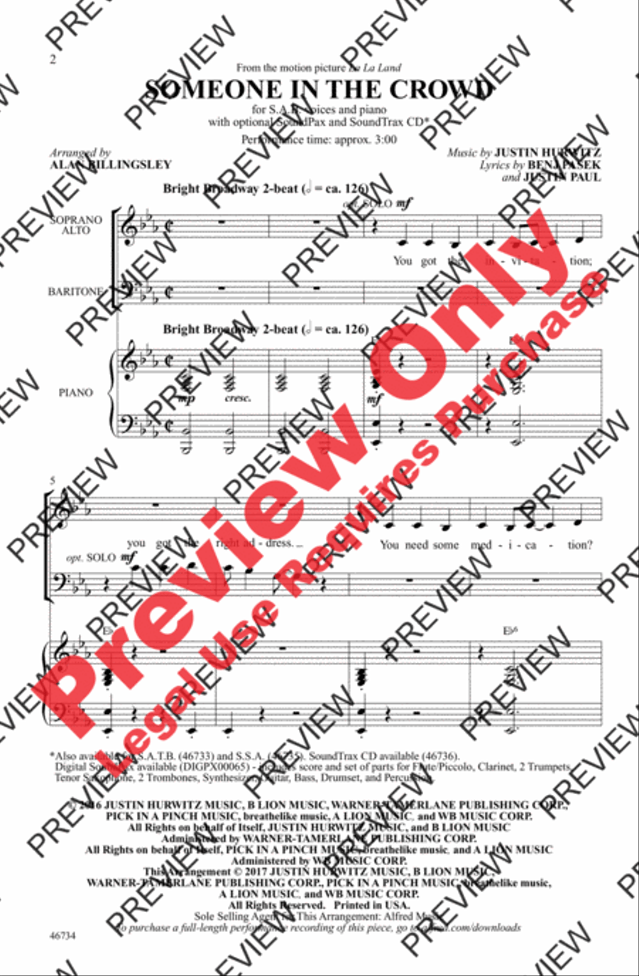 Someone in the Crowd 3-Part scores gallery preview page 2