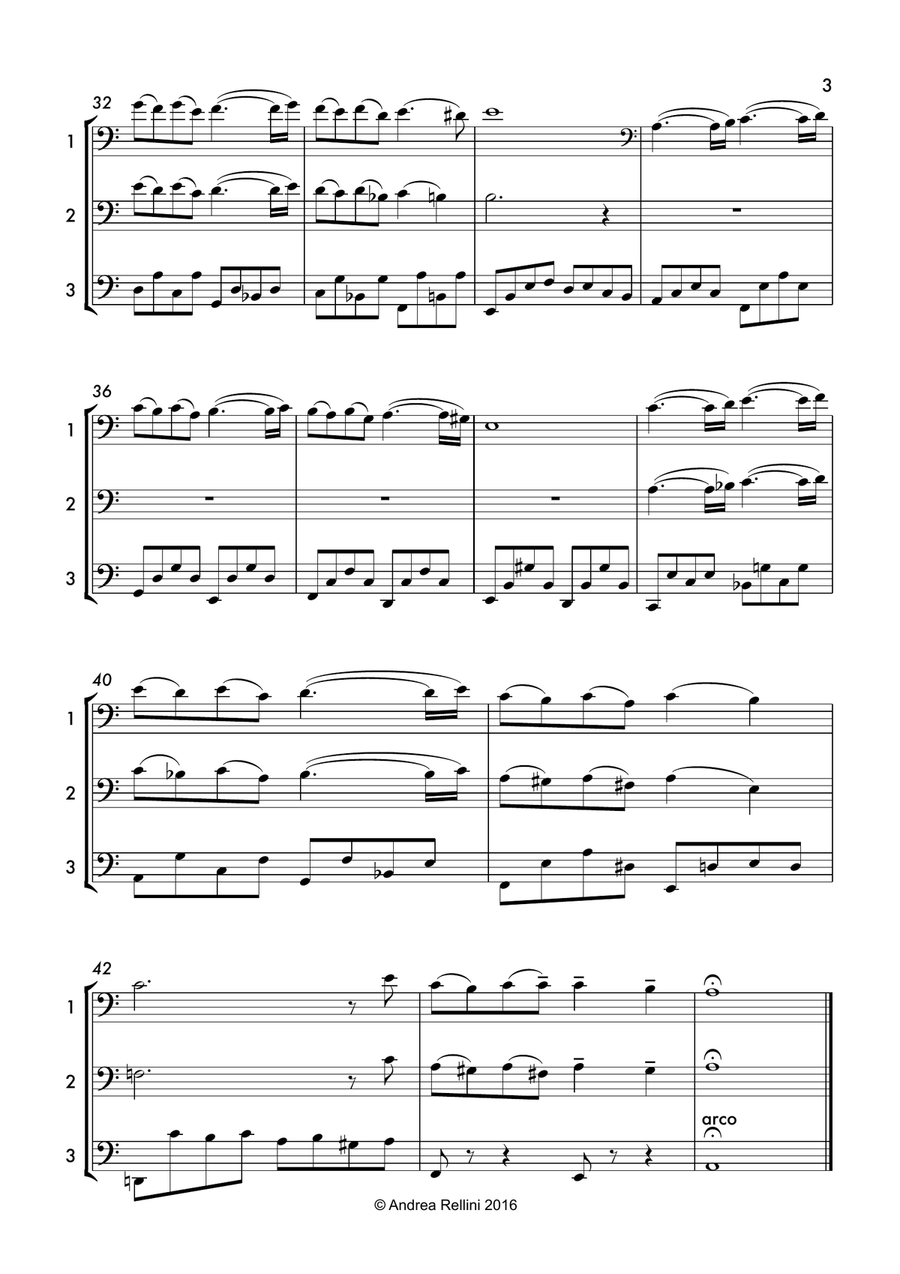 Pavane ( 3 Cellos) Pavane ( 3 Cellos) String Quartet scores gallery preview page 4