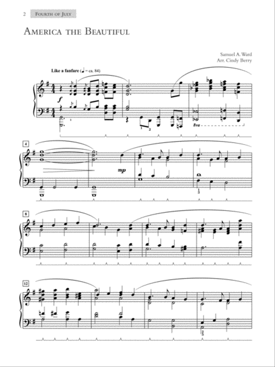 What Can I Play on Sunday?, Book 4: July & August Services: 10 Easily Prepared Piano Arrangements Piano Solo scores gallery preview page 2