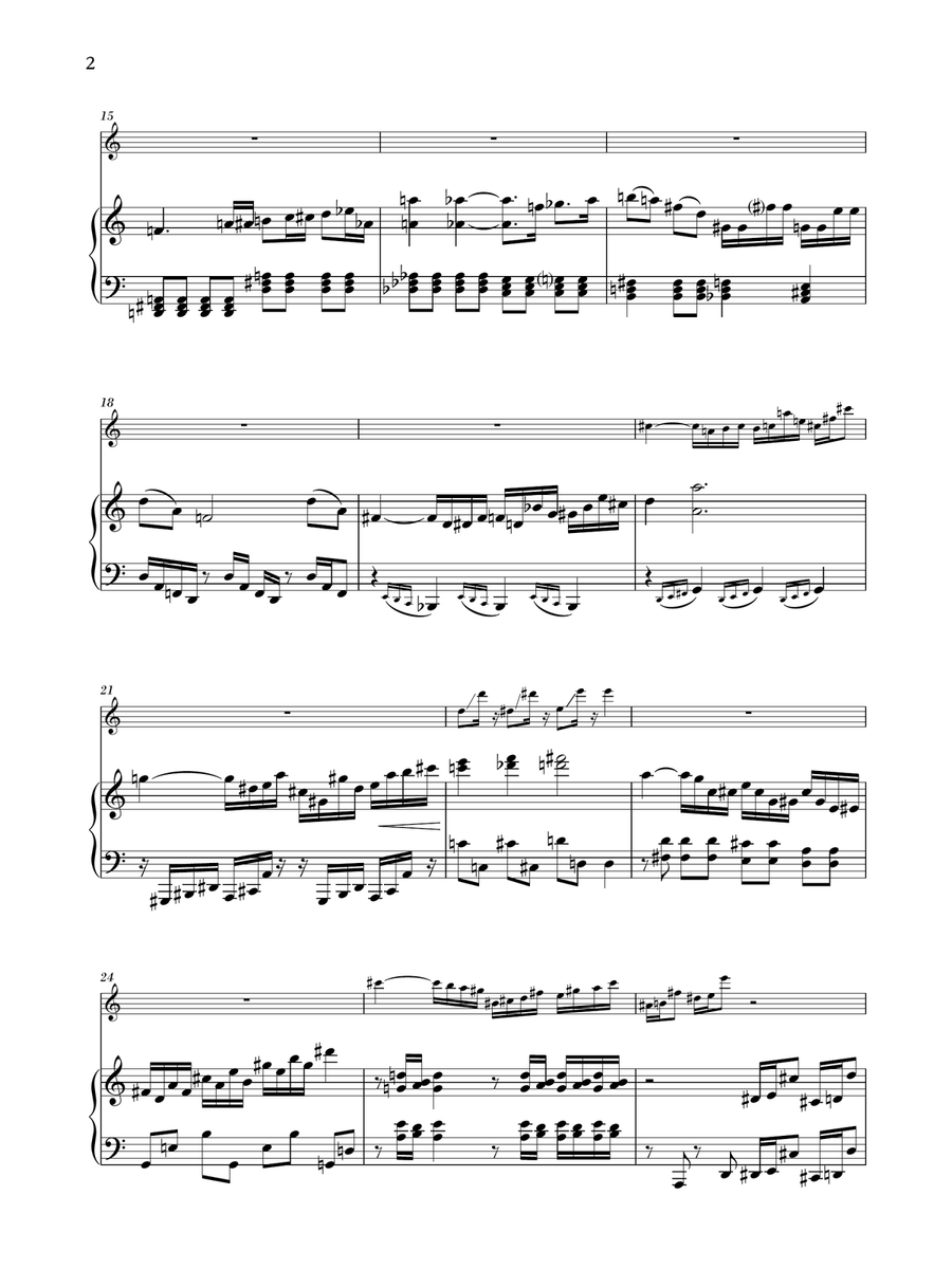 Sonata For Clarinet And Piano Clarinet Solo scores gallery preview page 2