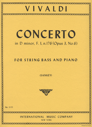 Book cover for Concerto In A Minor Rv 356, Opus 3, No. 6 (Solo Tuning)