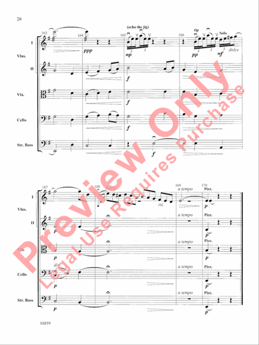 A Gaelic Overture A Gaelic Overture String Orchestra scores gallery preview page 21