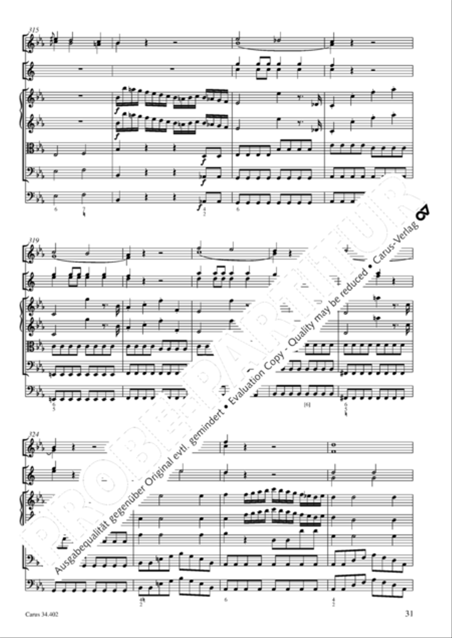 Concerto grosso for cembalo or piano Horn scores gallery preview page 32