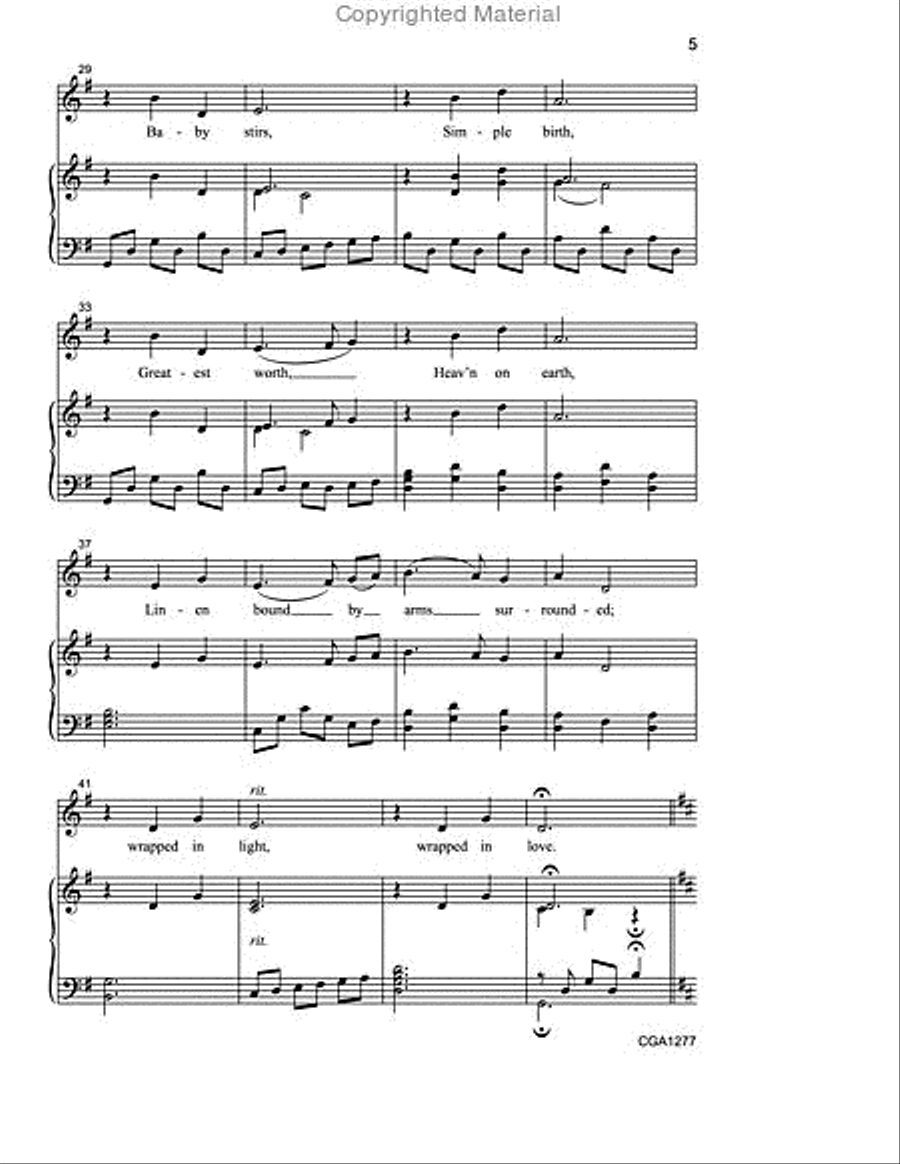 Wrapped in Light, Wrapped in Love Unison Choir scores gallery preview page 4