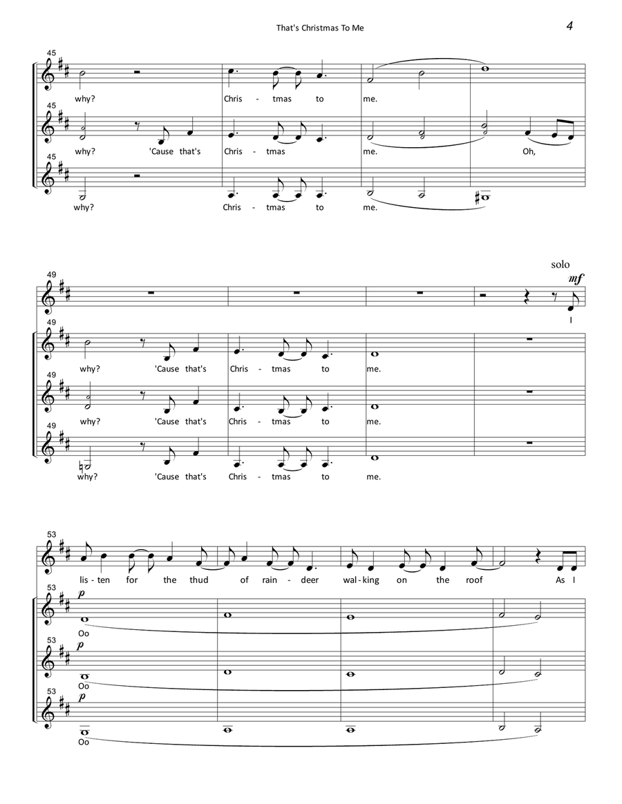 That's Christmas To Me SSA scores gallery preview page 4