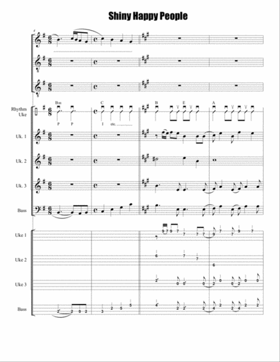 Shiny Happy People 3-Part scores gallery preview page 2