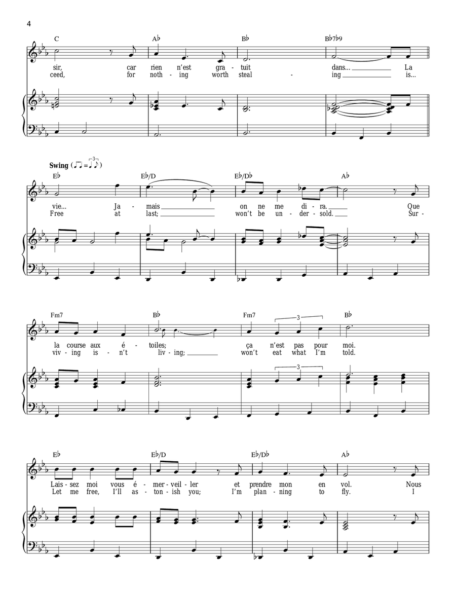 Le Festin (from Ratatouille) Voice scores gallery preview page 4