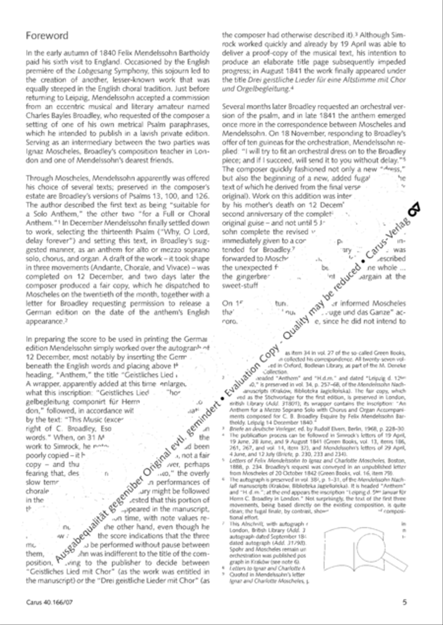 Hymn; Three sacred songs; fugue (Hymne; Drei geistliche Lieder und Fuge) Orchestra scores gallery preview page 6