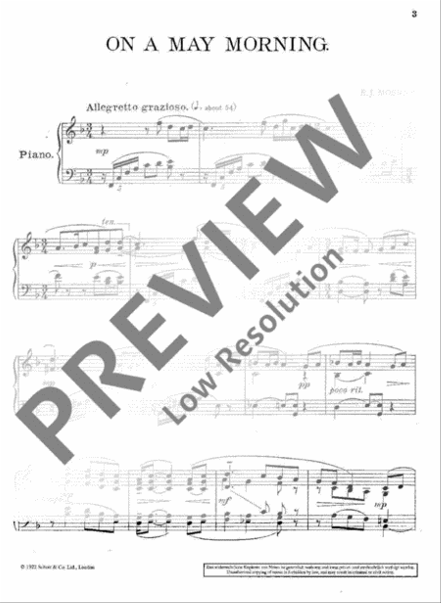 On a May Morning Piano Solo scores gallery preview page 4