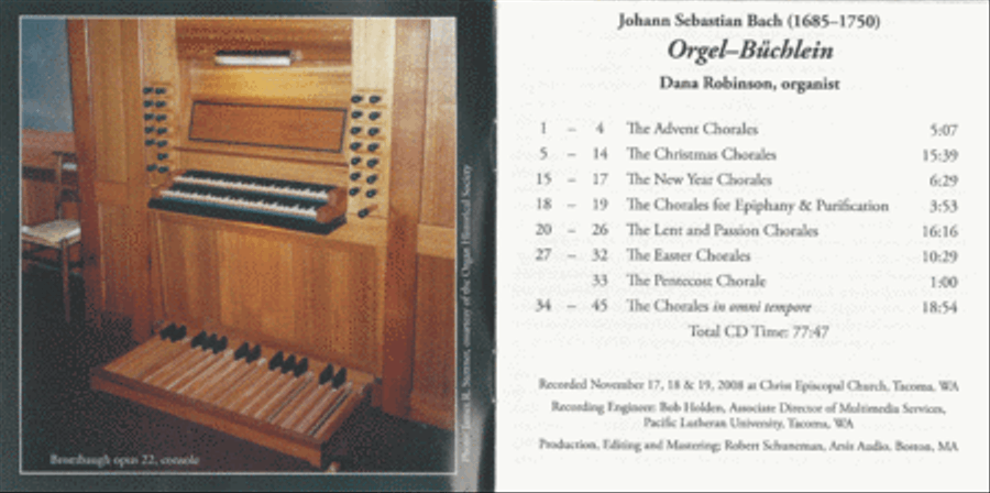 Orgel-Buchlein (Dana Robinson, Organist)