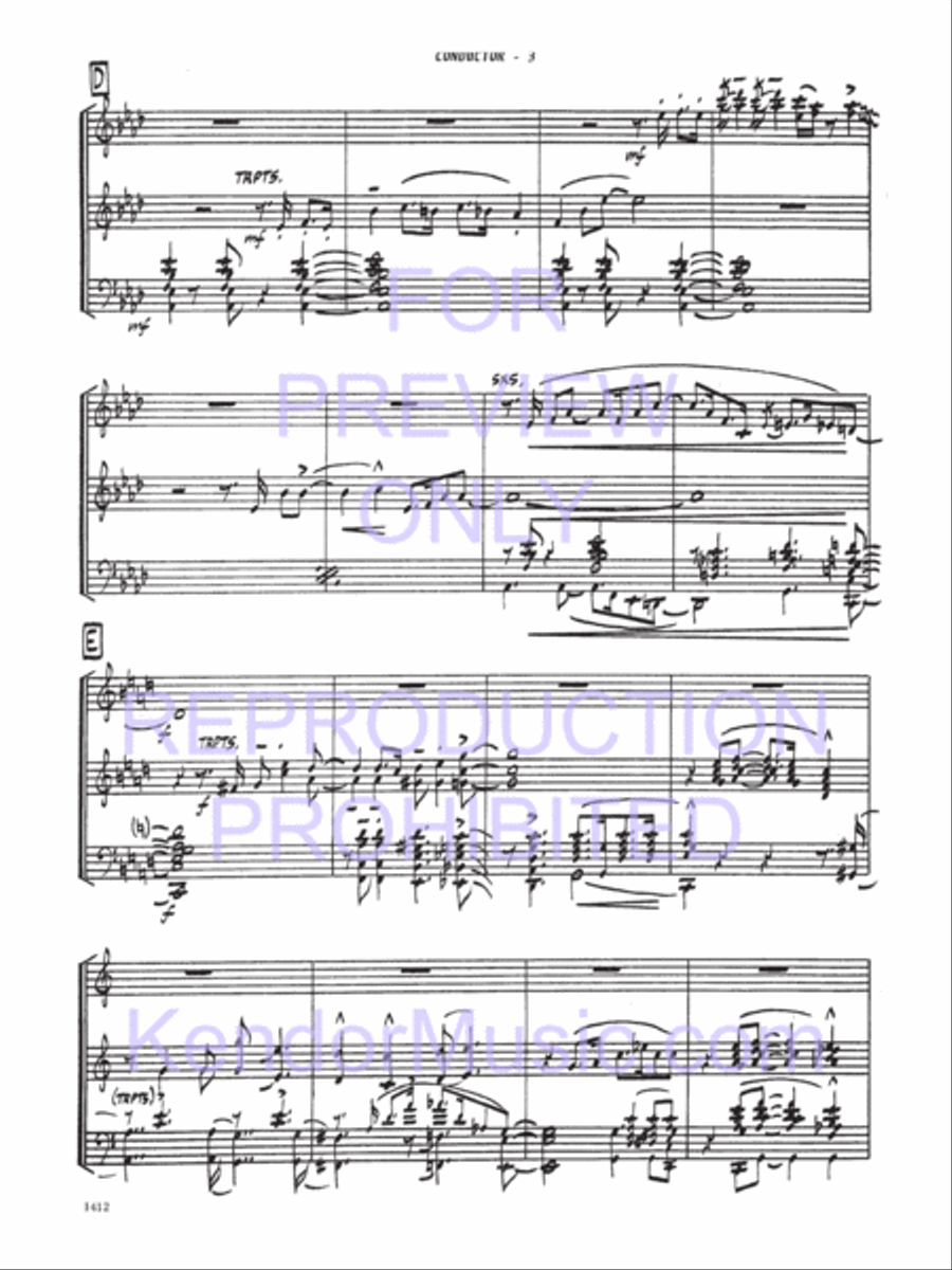 Comin' Through The Rye Jazz Ensemble scores gallery preview page 4