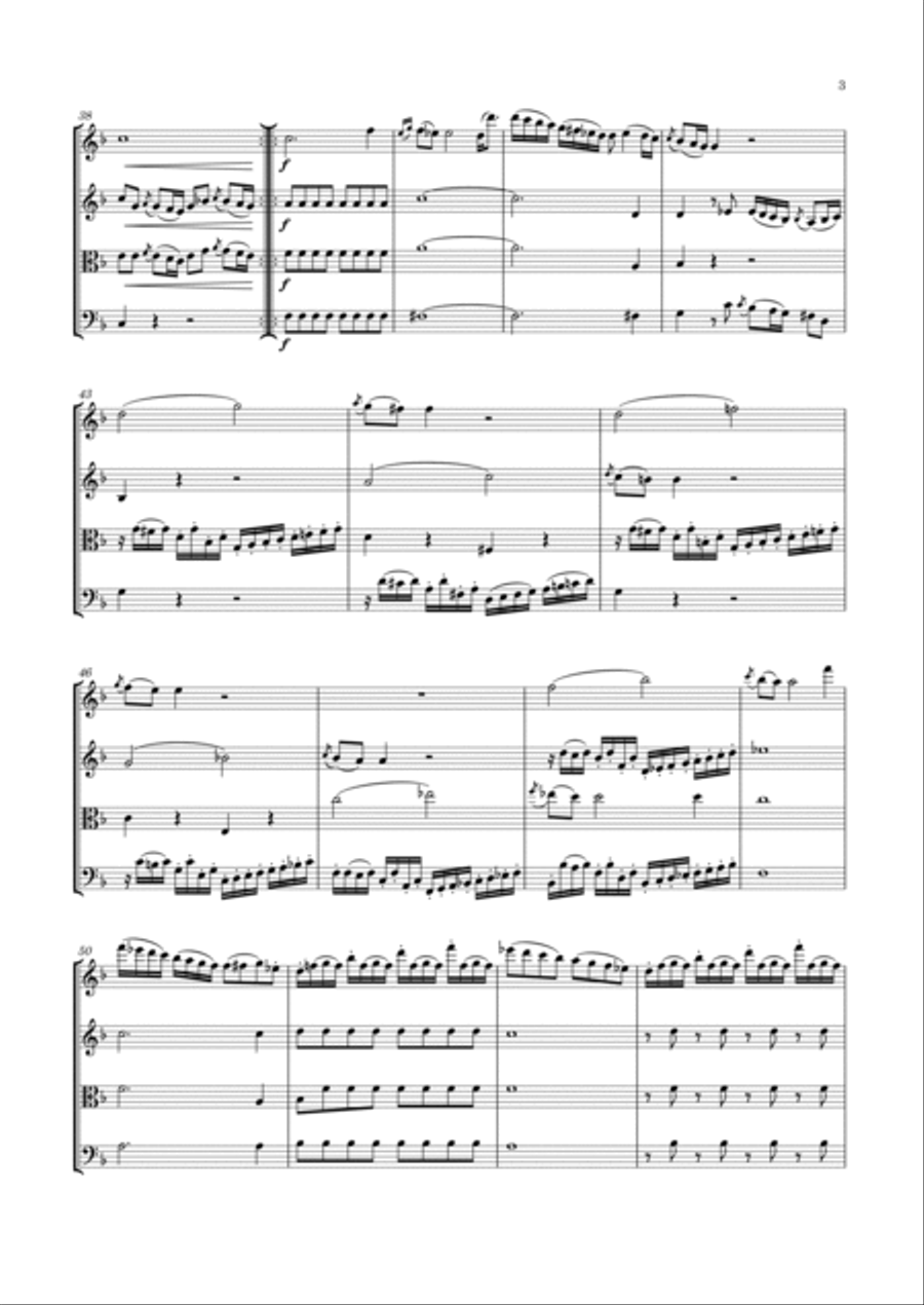 Haydn - String Quartet in F major, Hob.III:26 ; Op.17 No.2 String Quartet scores gallery preview page 4