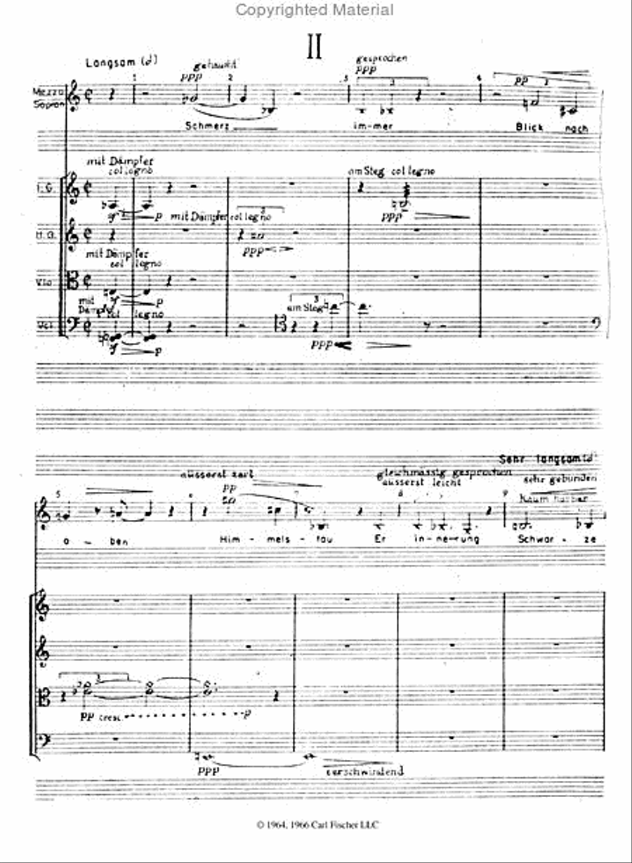 Schmerz Immer Blick Soprano Voice scores gallery preview page 2