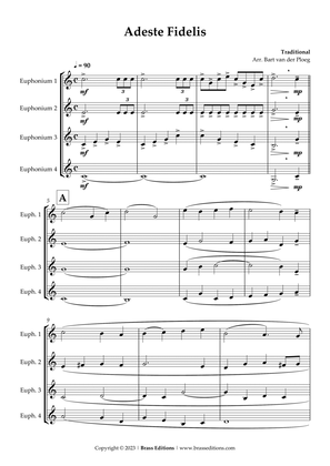 Adeste Fidelis - For Euphonium Quartet