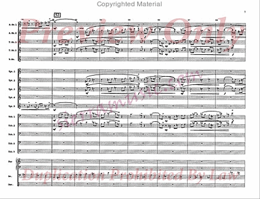The Rise And Fall of a Short Fugue Jazz Ensemble scores gallery preview page 8