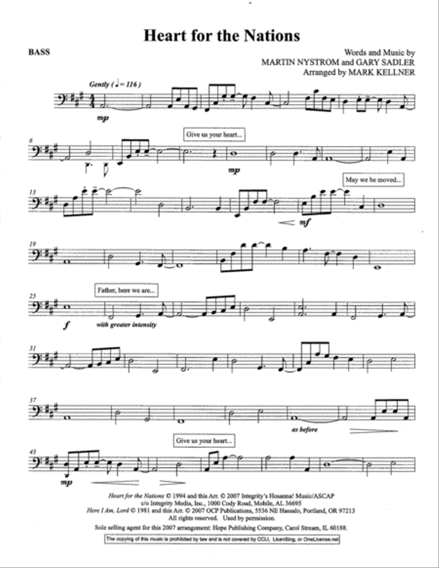 Heart for the Nations Heart for the Nations Set of Parts scores gallery preview page 4