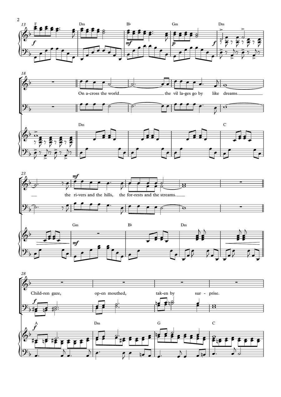 Walking In The Air TTBB scores gallery preview page 2
