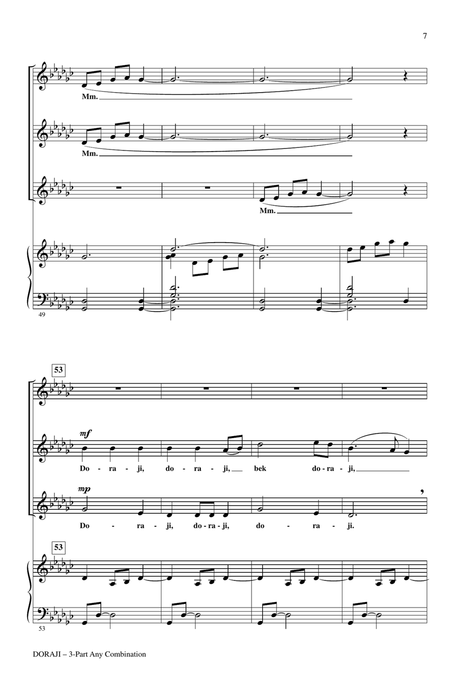 Doraji Doraji 3-Part scores gallery preview page 5