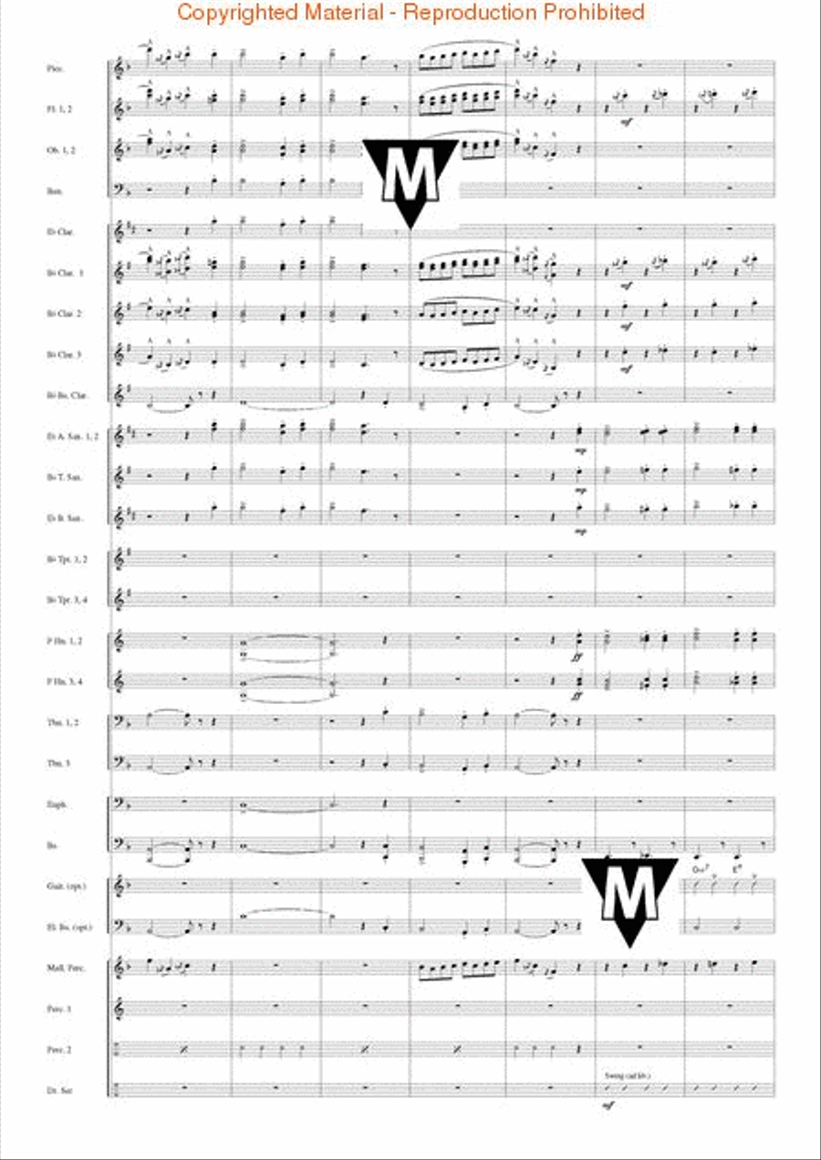 Famous German Christmas Songs Concert Band scores gallery preview page 7