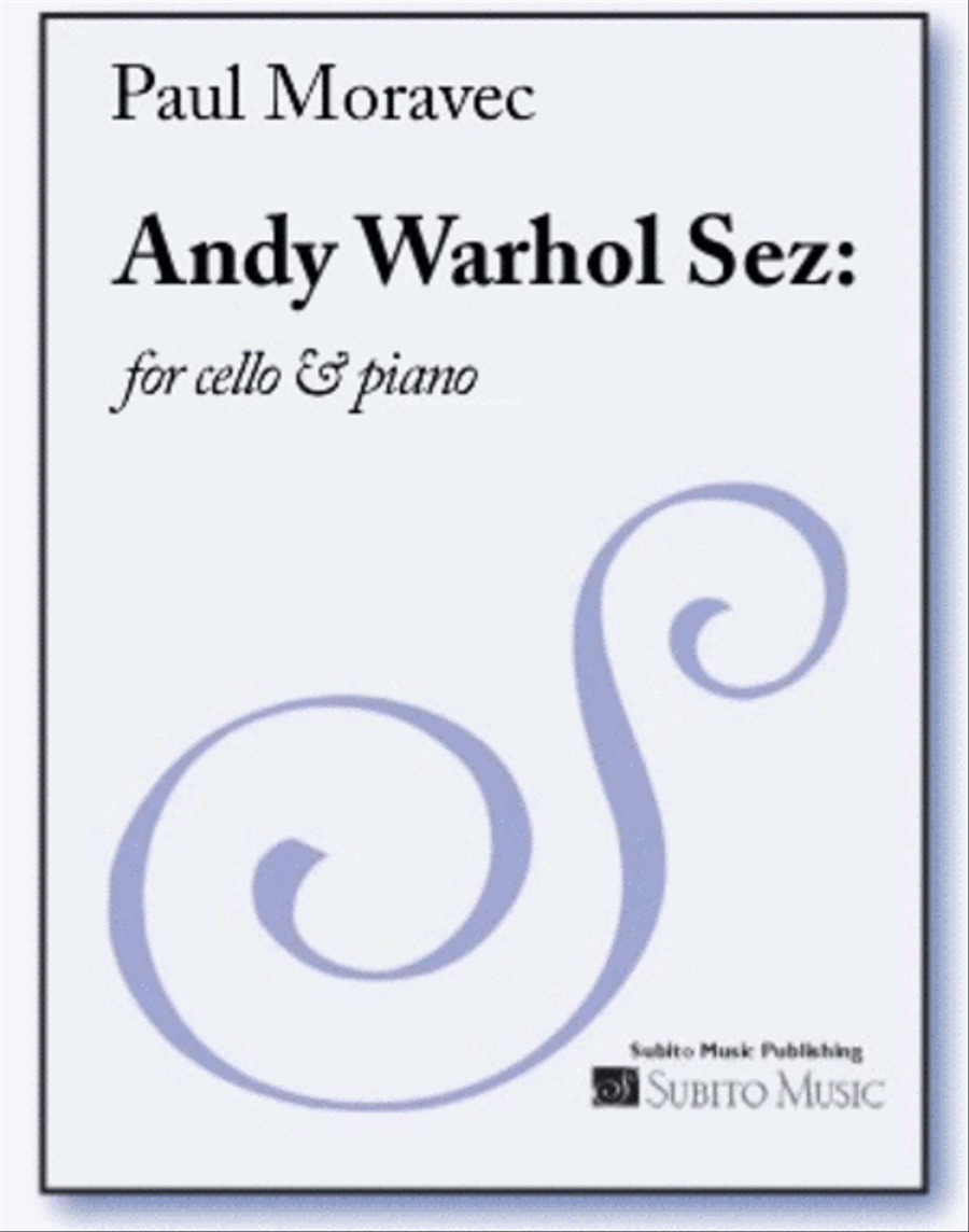 Book cover for Andy Warhol Sez: