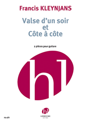 Book cover for Valse d'un soir - Cote a cote