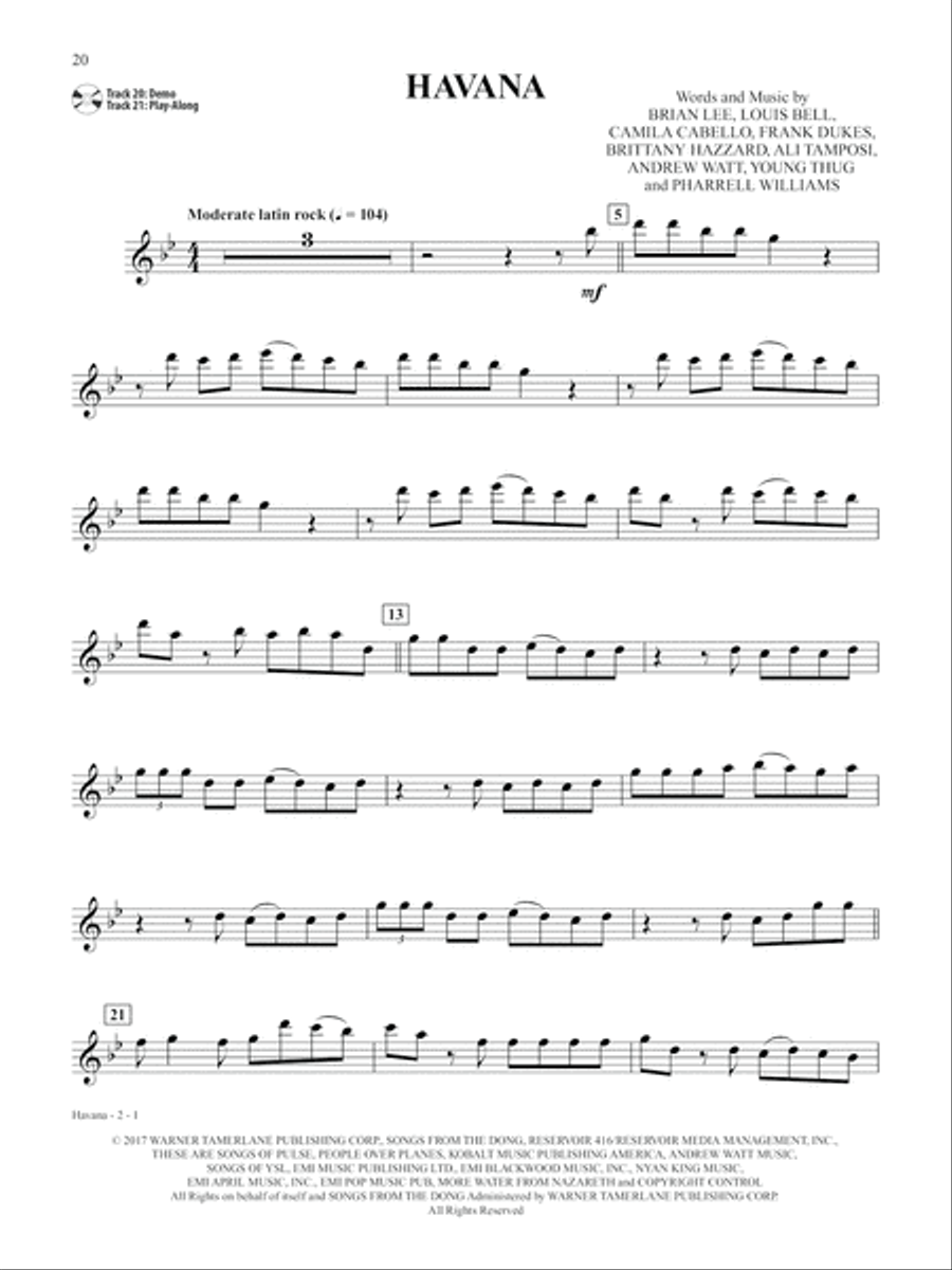 Pop & Country Instrumental Solos Flute Flute Solo scores gallery preview page 21
