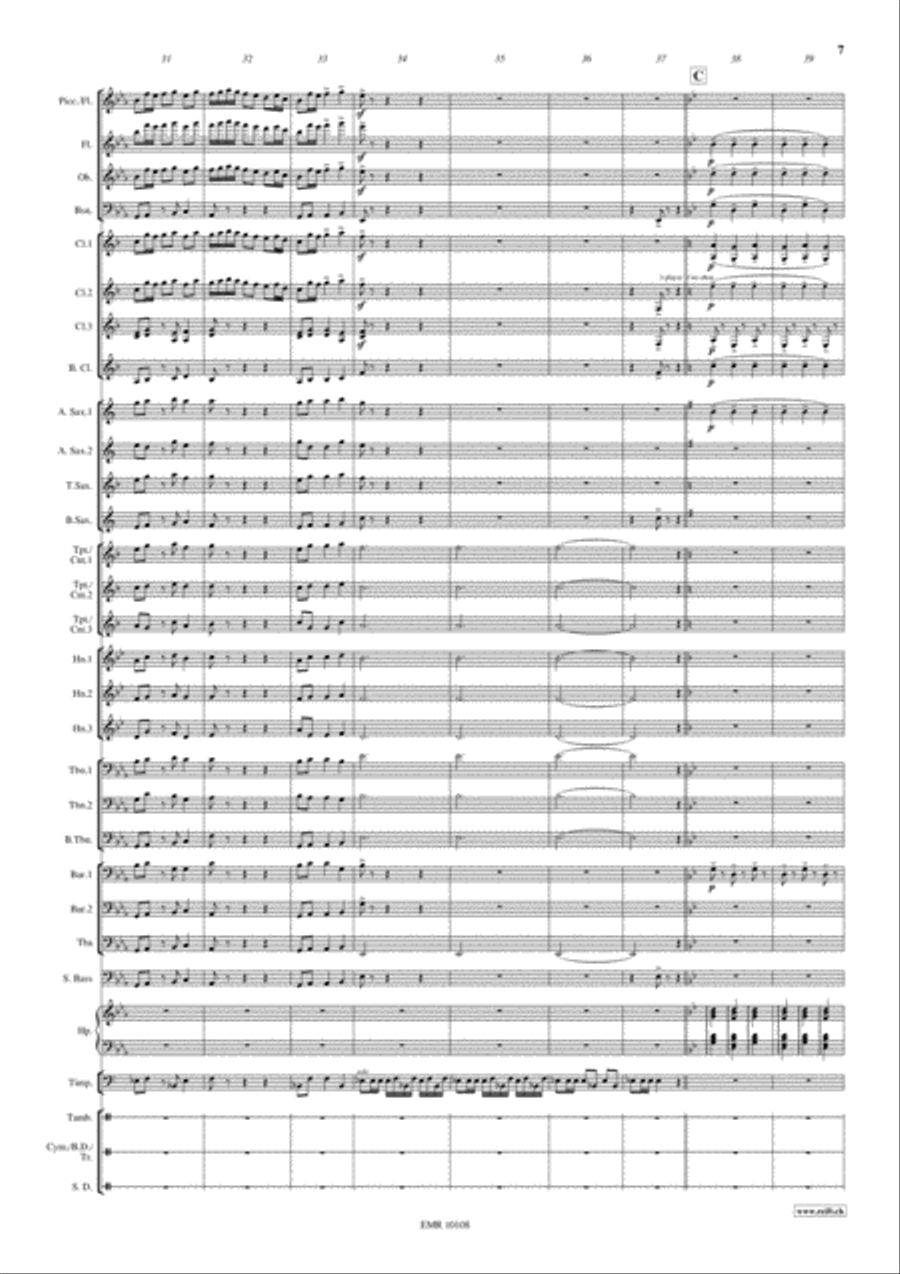 Procession Of The Nobles Concert Band scores gallery preview page 8