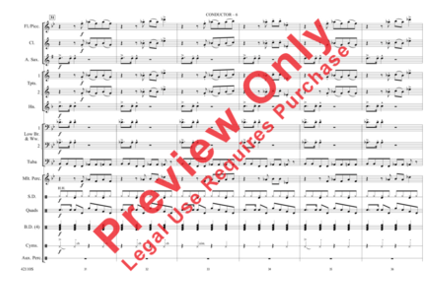 Funkytown Marching Band scores gallery preview page 7