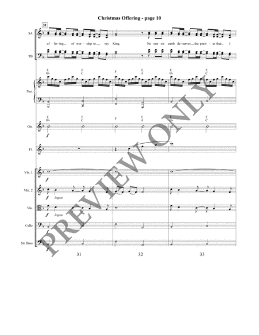 Christmas Offering Christmas Offering 4-Part scores gallery preview page 11
