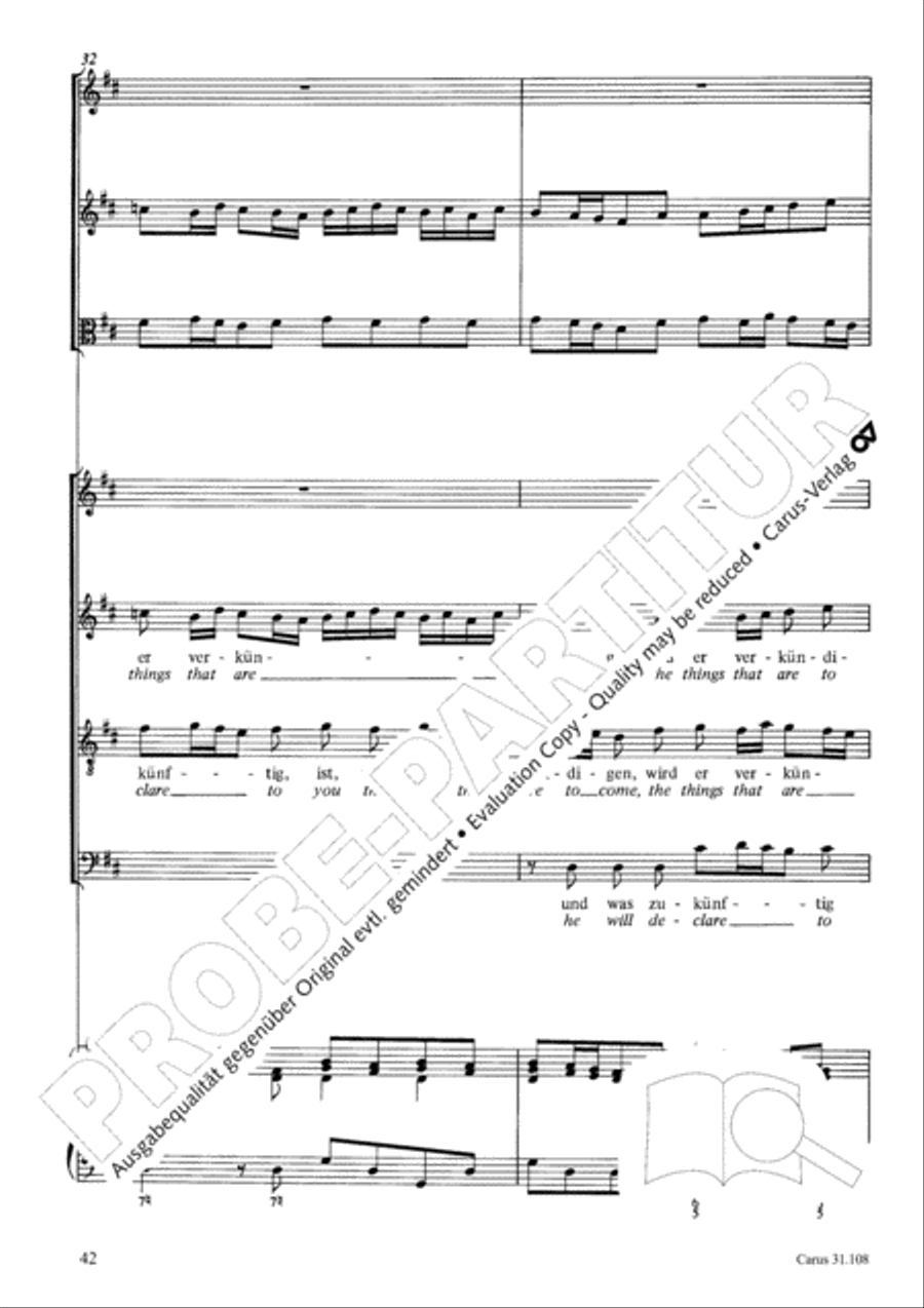Now it is good, that I am leaving (Es ist euch gut, dass ich hingehe) ATB scores gallery preview page 43