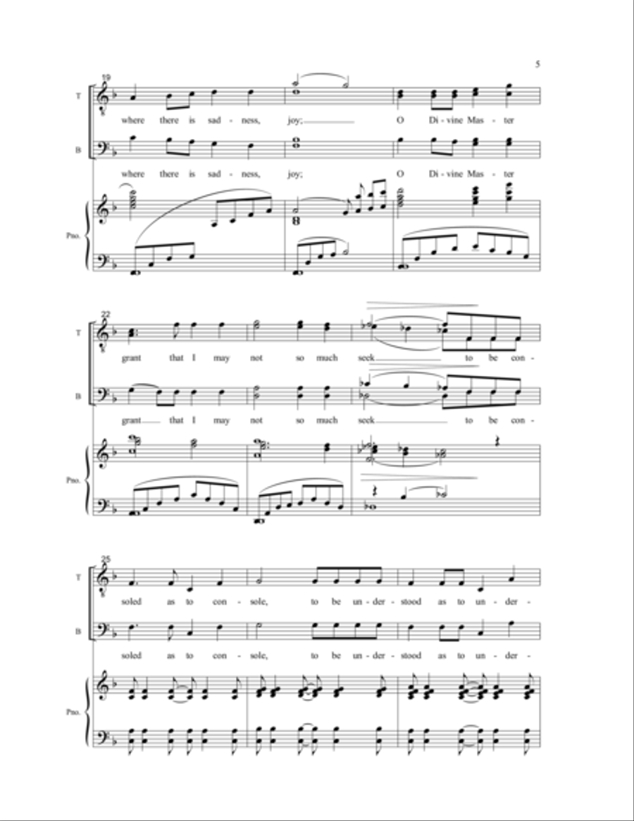 Prayer for Peace TTBB scores gallery preview page 7