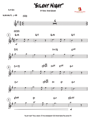 Silent Night - Alto Sax & Piano (Bb Major)