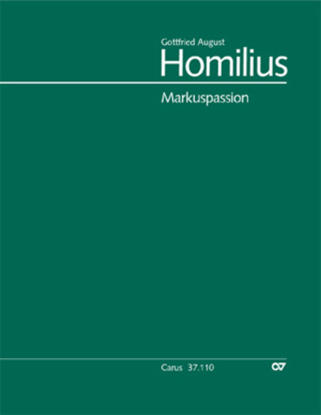 Markuspassion. Werkausgabe Reihe 1, Bd. 7 (Homilius) image number null