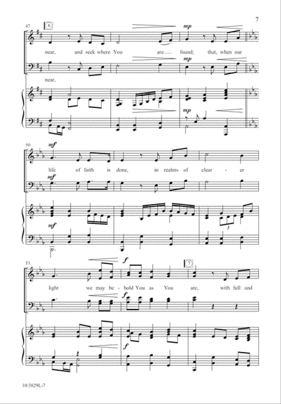 By Faith and Not by Sight 4-Part scores gallery preview page 7