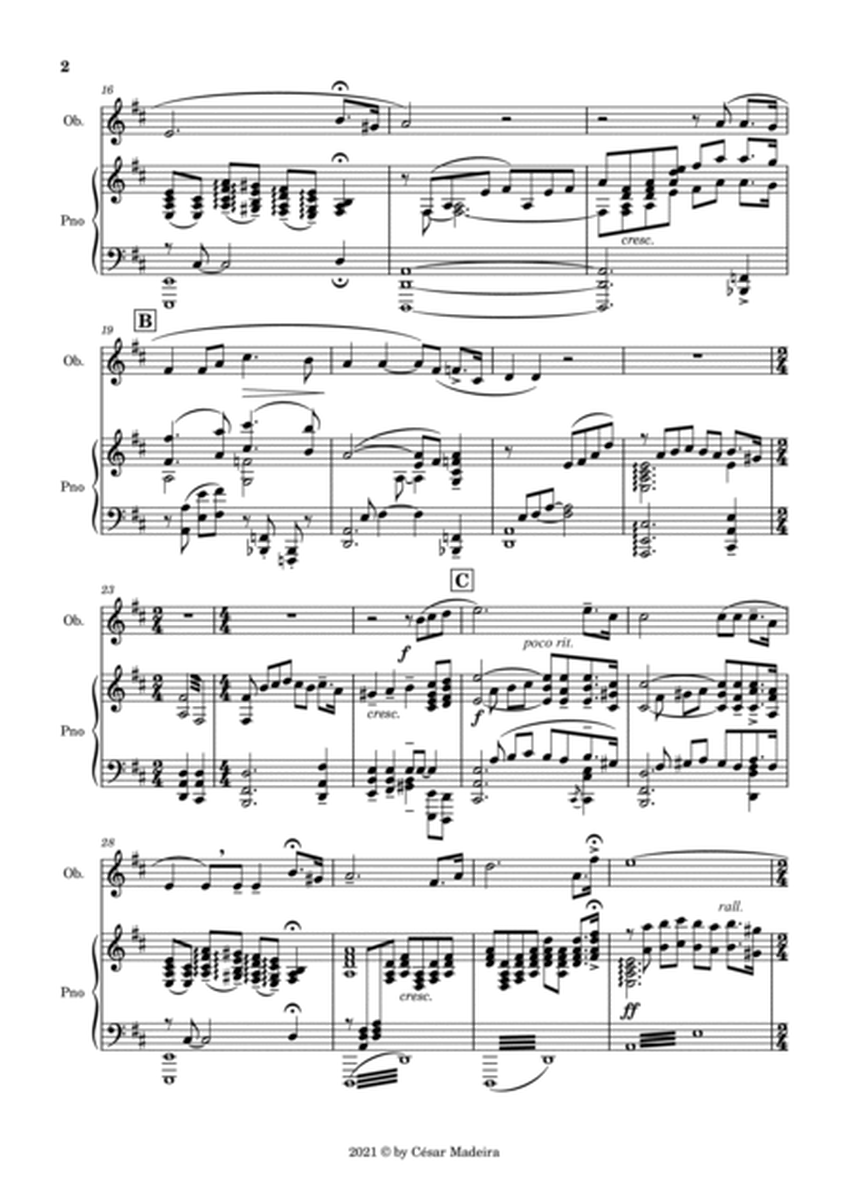 Nessun Dorma by Puccini - Oboe and Piano (Full Score and Parts) image number null